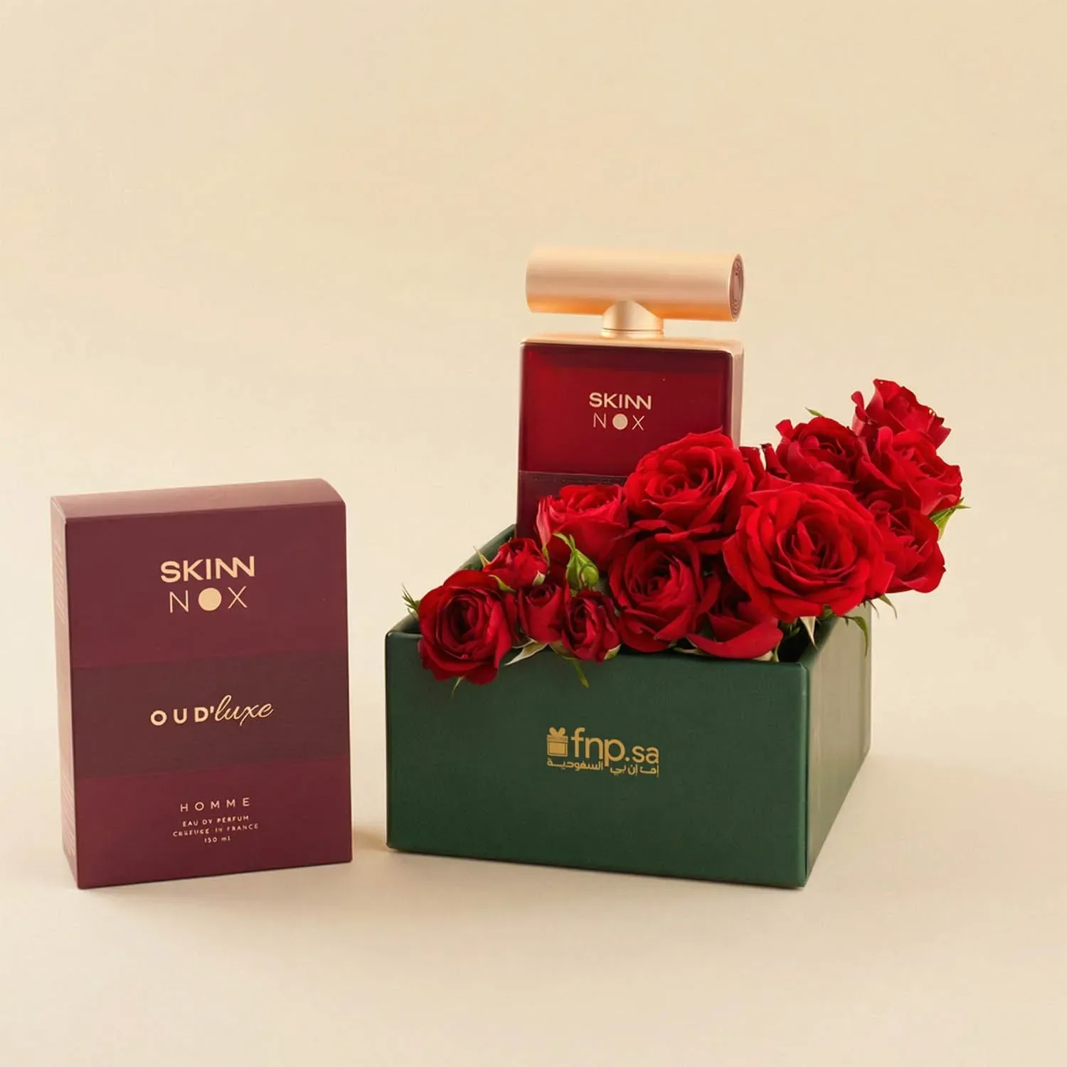 بوكس هدايا أحمر مع عطر