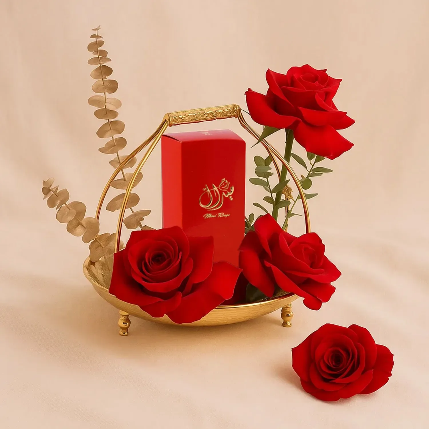 هدية عطر بالورد الأحمر