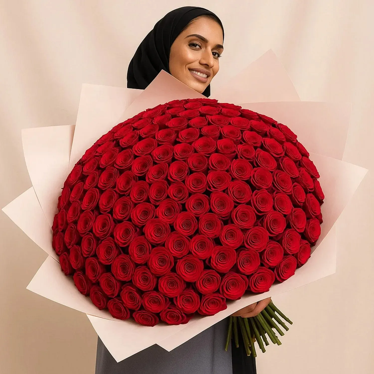 باقة ورد أحمر